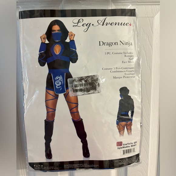 Leg Avenue Dragon Ninja Costume - Picture 2 of 3